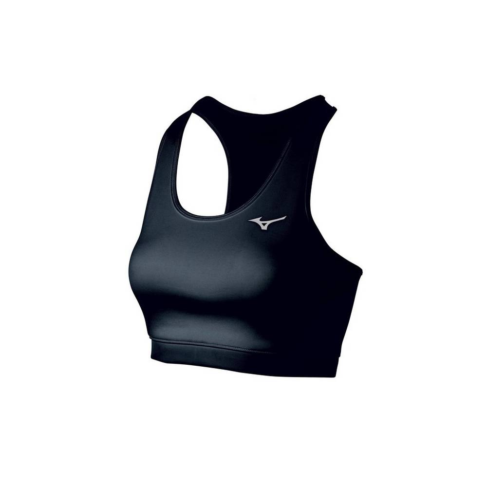 Womens Mizuno Alpha Mesh Back Sports Bra Black Philippines (PWGDJF876)